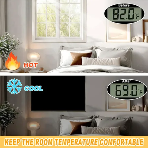 Vista 6 de Cortinas opacas para dormitorio, cubierta opaca portátil para ventana, persianas opacas sin taladro, cortinas opacas cortables, para ventanas