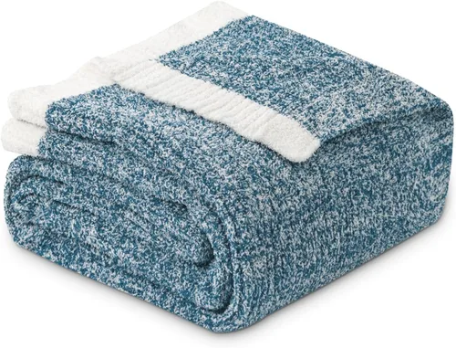 Vista 11 de MH MYLUNE HOME Manta de leopardo ultra suave, color blanco y negro, 50 x 60 pulgadas Reversible Cheetah Print Blanket, Comfy Fluffy Fuzzy Plush