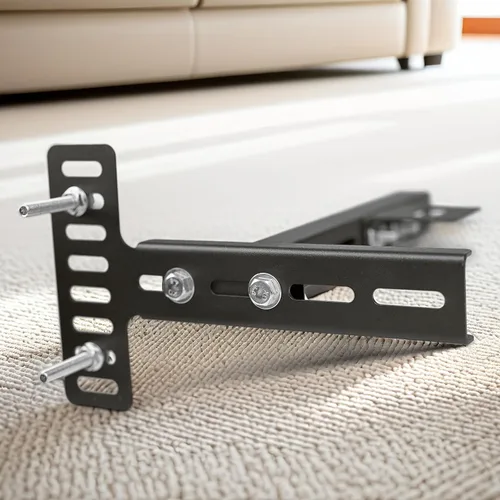 Vista 3 de Kit de soporte para cabecero ajustable, 2 unidades Soportes de metal resistentes para marco de cama, fácil instalación, compatible con camas