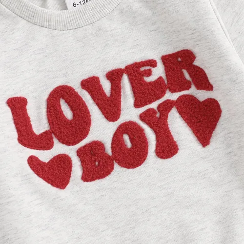 Vista 88 de Sudadera con cuello redondo para el día de San Valentín para bebé, niña, niño, para el día de San Valentín