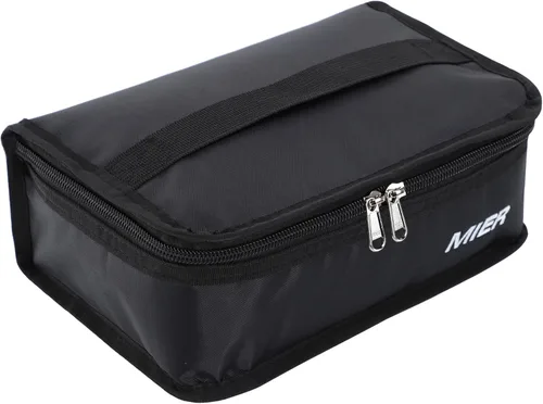 Vista 8 de MIER Lonchera térmica para hombres, mujeres y niños, portátil, pequeña, para 9 latas, mini hielera térmica compacta para escuela, trabajo, picnic