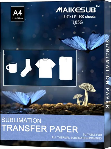Vista 9 de 100 hojas de papel de sublimación para inyección de tinta de 8.3 x 3.9 pulgadas