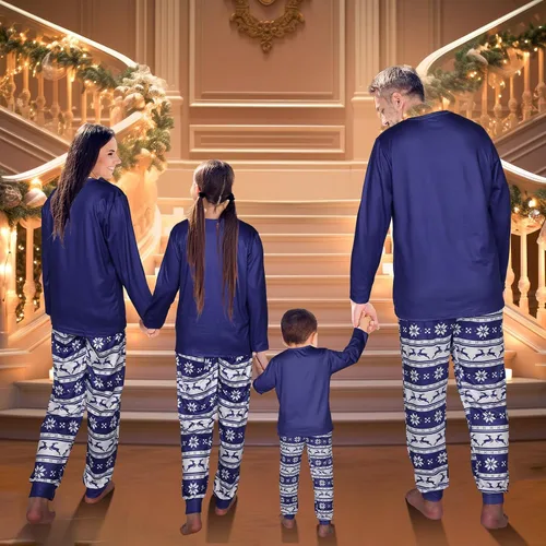 Vista 5 de Liitrsh Conjunto de pijama de Navidad a juego para la familia, pijamas de Navidad para adultos y niños, fiestas de vacaciones