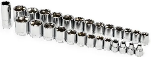 Vista 9 de Crescent CTK150 - Juego de herramientas profesionales SAE/métricas de 150 piezas de 1/4" y 3/8" de 6 puntos