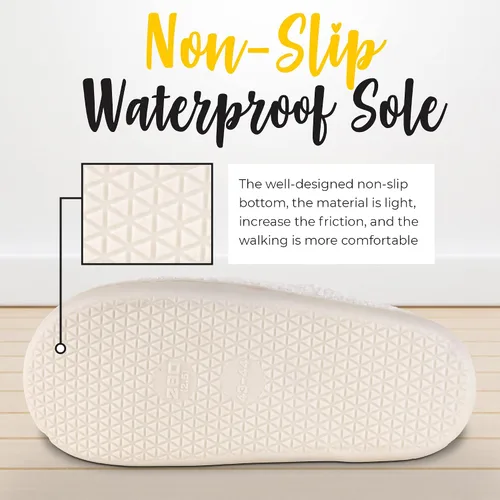 Vista 4 de WELLNESSICA 'Smiley Originals' - Smiley Face Slippers for Women, Men & Kids - Ultra Comfy & Warm Faux Fur with Memory Foam, Non-Slip Preppy Slippers