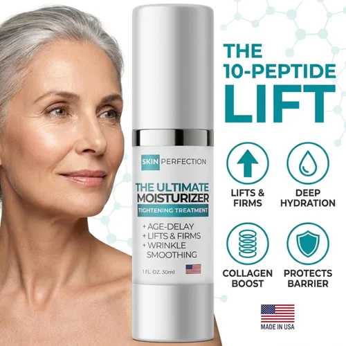 Vista 3 de Skin Perfection Crema reafirmante para el cuello El mejor hidratante facial de noche antienvejecimiento 10 péptidos Tratamiento triple Argireline