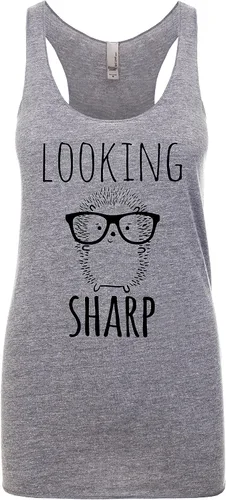 Vista 7 de Women's Graphic Racerback Tank Top, Shirts with Sayings, Yoga Tee