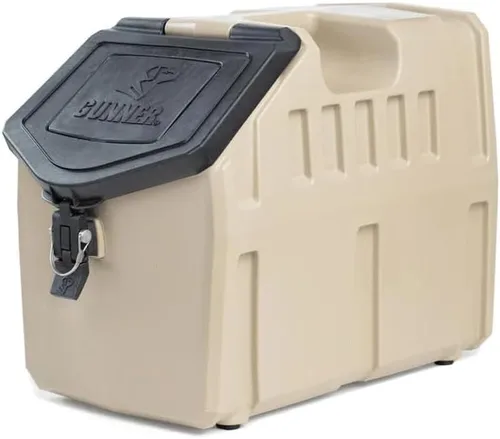 Vista 9 de Contenedor de almacenamiento de comida para perros de 30 libras, contenedor impermeable y hermético para alimentos para mascotas, contenedor