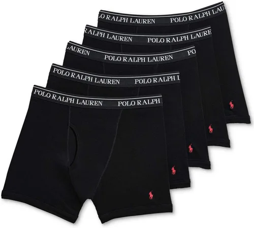 Vista 5 de Polo Ralph Lauren - Calzoncillos tipo bóxer para hombre de ajuste clásico de algodón, paquete de 5 unidades 2 Andover Heather/Madison Heather/2 Polo