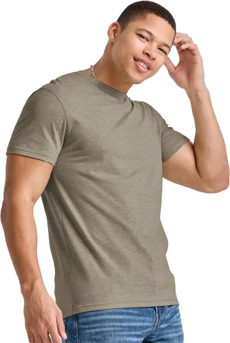 Vista 4 de Hanes Camiseta de los hombres, Camiseta ligera del algodón de los originales, camiseta del cuello redondo para los hombres, disponible