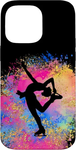 Vista 21 de Rainbow Ice Skating Dancer Figure Skate Skate Colorful Cute Case for iPhone 17