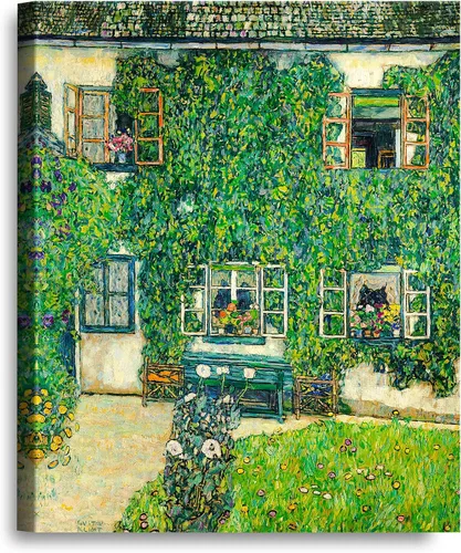 Vista 98 de A&T ARTWORK Avenue to Schloss Kammer por Gustav Klimt. Las reproducciones de arte clásico del mundo, impresiones en lienzo giclée para decoración