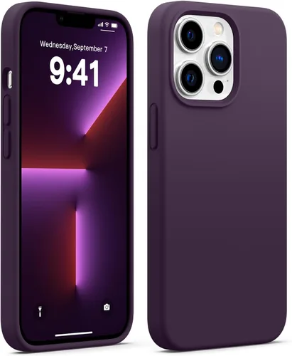 Vista 50 de JELE Funda a prueba de golpes diseñada para iPhone 11, funda de teléfono de silicona líquida con [forro de microfibra suave antiarañazos]