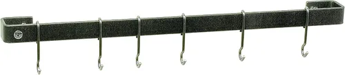 Vista 2 de Enclume Premier - Estante para ollas de pared para utensilios de 30 pulgadas, acero martillado