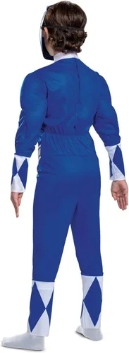 Vista 8 de Disfraz de Rangers azul para niños de Power Rangers