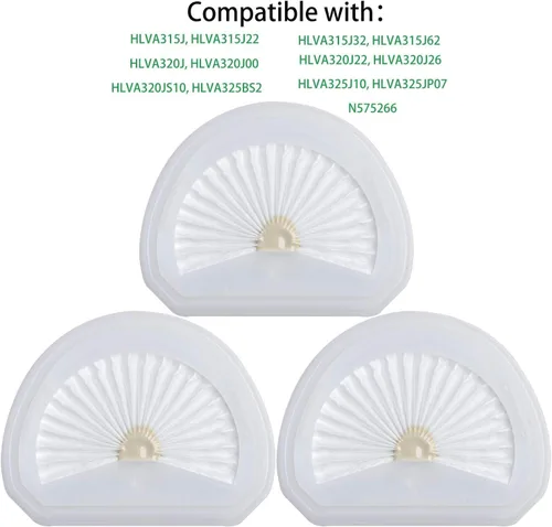 Vista 5 de 4Pack VLPF10 Replacement Filters Compatible with Black and Decker Hand Vacuum Filter Model # HLVA320J00 HLVA315j & N575266