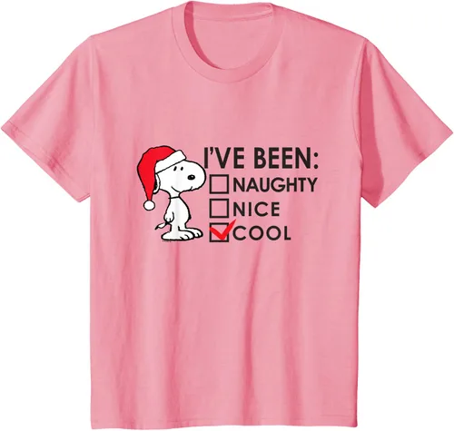 Vista 20 de Peanuts - Camiseta de Navidad fresca de Snoopy, Azul Blanco