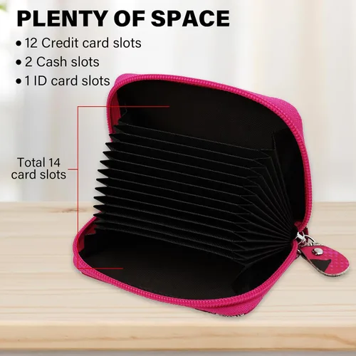 Vista 37 de Tarjetero RFID de bolsillo con ventana para ID, piel genuina, S, Negro