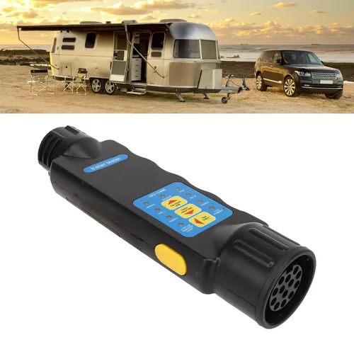 Vista 3 de Probador de circuito de alambre de luz de remolque Conector de 13 pines Herramienta de diagnóstico de coche de remolque para prueba de enchufe