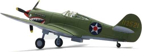 Vista 5 de TECKEEN 1/72 Escala American P40 Fighter P-40 Fighter Avión Modelo Aleación Diecast Plane Modelo para Colección