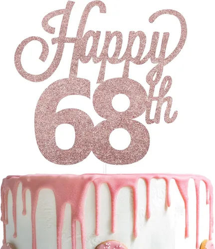Vista 106 de LINGTEER - Decoración para pastel con texto "Happy Birthday 100", color negro