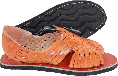 Vista 2 de The Western Shops Sandalias de cuero para hombre mexicano Huarache sandalia