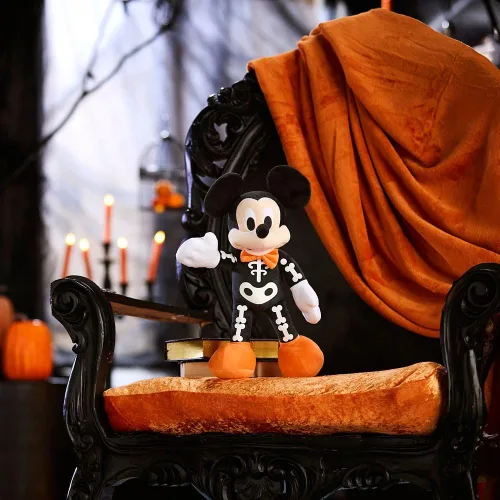 Vista 2 de Disney Store Peluche oficial de Halloween, juguetes de peluche de Disney Mickey Mouse