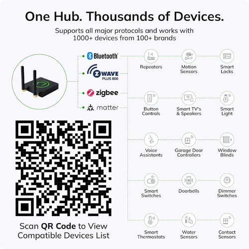 Vista 8 de Hubitat Elevation Hub de Automatización del Hogar (Modelo C-8 Pro) Compatible con Alexa, Apple HomeKit, Google Home, Zigbee, Z-Wave, Matter, Aqara