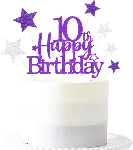 Vista 58 de Decoración brillante para tarta de primer cumpleaños feliz con estrella, adornos personalizados para tarta de 1 cumpleaños, decoraciones de fiesta