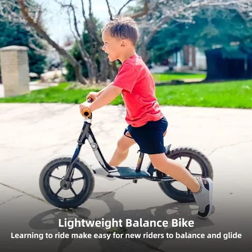 Vista 6 de Joystar Bicicleta de equilibrio de 10 y 12 pulgadas para niñas y niños, de 18 meses a 5 años, bicicleta para niños con reposapiés y altura