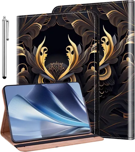 Vista 18 de ALILANG Funda para Samsung Galaxy Tab S5e de 10,5 pulgadas con lápiz capacitivo, a prueba de golpes plegable, negro (black horse)