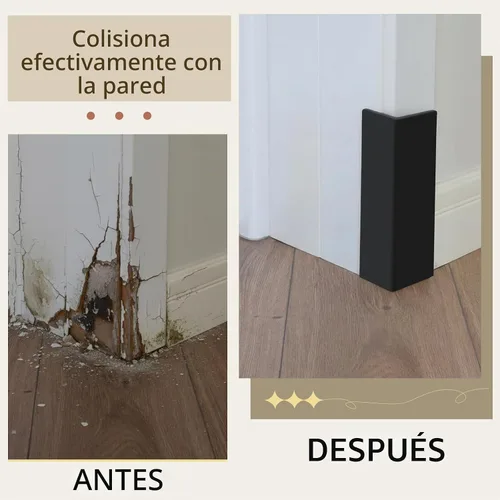 Vista 4 de Pangda - Protectores de esquina para zócalo autoadhesivos, color negro, 8