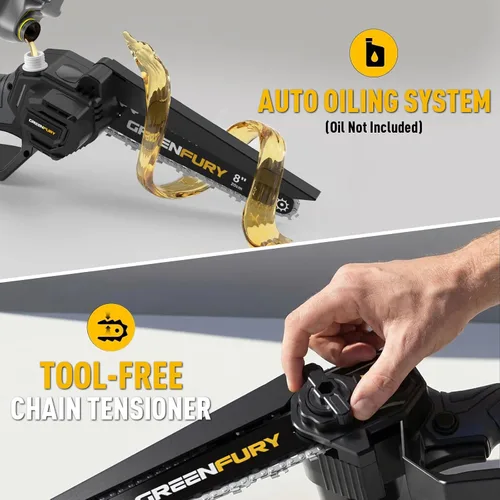 Vista 6 de Sierra de poste inalámbrica 2 en 1 compatible con batería Dewalt 20V MAX (solo herramienta) Alcance extendido de 14 pies, motor sin escobillas