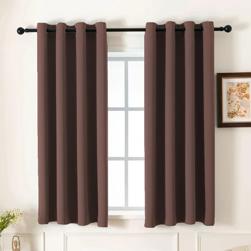 Vista 79 de Pickluc - Paneles de cortinas opacas con ojales, cortinas para bloquear la luz para el dormitorio, aisladas térmicamente, reducción de ruido