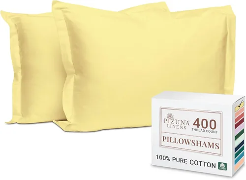 Vista 43 de Juego de 2 fundas de almohada de 100 % algodón puro, tamaño King, color plateado, lujosas fundas de almohada de algodón de fibra larga de 400 hilos
