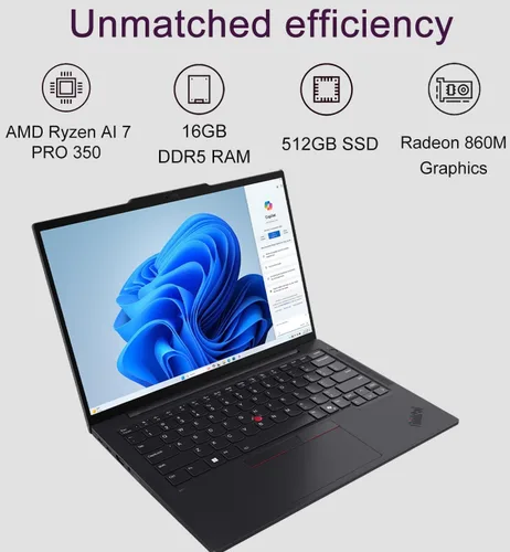 Vista 3 de Lenovo ThinkPad T14 S - Laptop de 14 pulgadas FHD+, AMD Ryzen AI 7 PRO 350