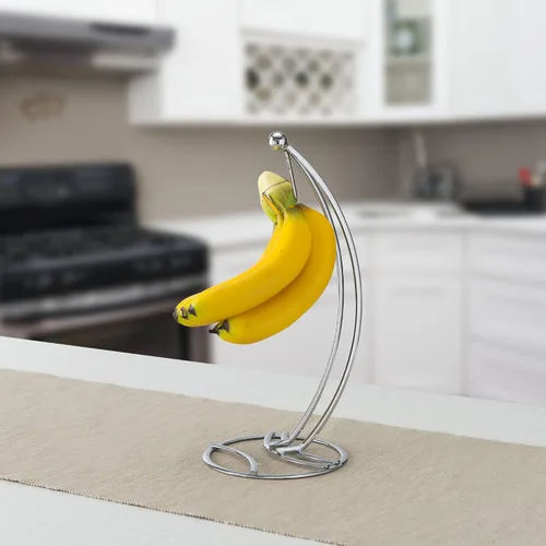 Vista 5 de Home Basics gancho de árbol banana de alambre plano