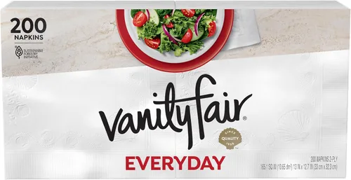 Vista 15 de Vanity Fair Everyday Servilletas, 100 Count Servilletas de papel