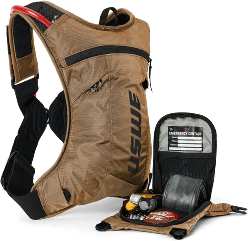 Vista 6 de USWE MTB Hydro Paquete de Hidratación con Bolsa de Agua - Mochila de Hidratación para Ciclismo, Bicicleta de Montaña, E-MTB y Paseo en Gravel