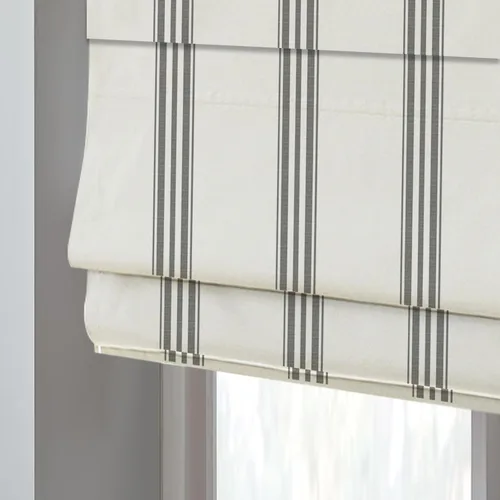 Vista 8 de DEJAVU Persianas romanas inalámbricas para ventanas, persianas romanas de ventana de tela con forro lavable beige, persianas romanas personalizadas