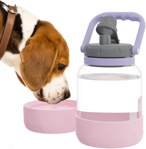 Vista 12 de Asobu Buddy Bottle - Botella de agua aislada de acero inoxidable para con cuenco de agua extraíble para perro y cuenco de almacenamiento de comida
