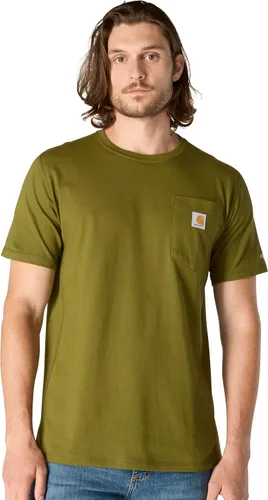 Vista 24 de Carhartt Force - Camiseta de manga corta, con bolsillo, de ajuste holgado y peso medio para hombre Malt