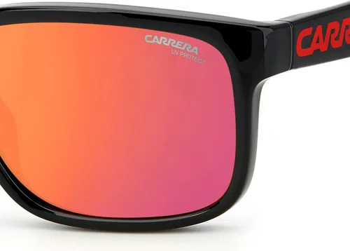 Vista 5 de Carrera Gafas de sol cuadradas de espejo rojo DUCATI 001S 00A4UZ 57, Negro