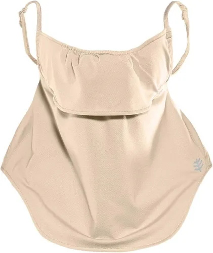 Vista 2 de Coolibar Máscara facial Crestone UV UPF 50+ para hombre y mujer, protección solar Beige