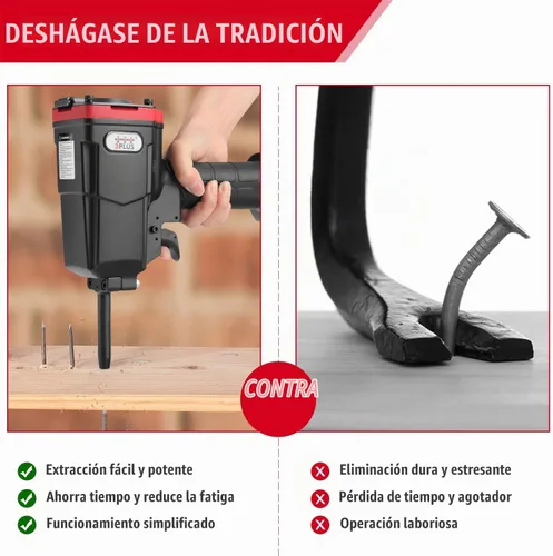 Vista 3 de 3PLUS HAPT50SP Clavadora Neumática de Punzón/Removedor de Clavos/Extractor de Clavos