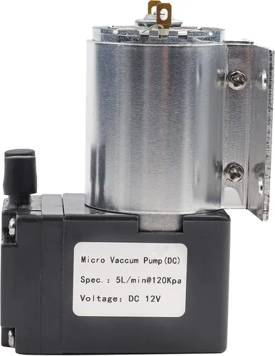 Vista 3 de bomba de vacío 12V, bomba de vacío eléctrica del compresor de aire de la succión del vacío de DC 5L/min 120kpa mini bomba de vacío