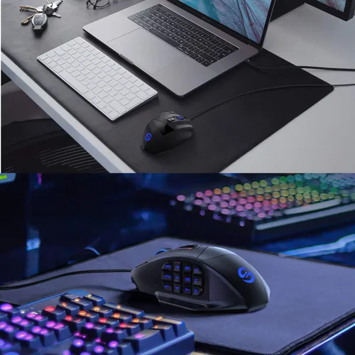 Vista 7 de Mouse de gaming (Venus), Negro