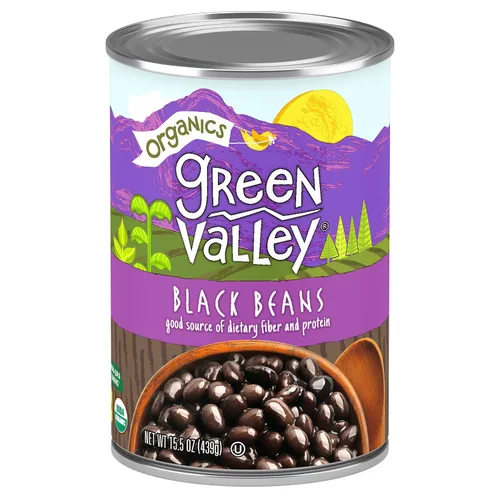 Vista 3 de Green Valley Organics Black Beans Certificado orgánico Deliciosamente tierno, cremoso y suave Piel oscura profunda Buena fuente de fibra