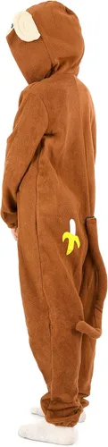 Vista 4 de Disfraz de mono de guepardo panda vaca jirafa zorro para niños niñas Halloween Navidad cosplay