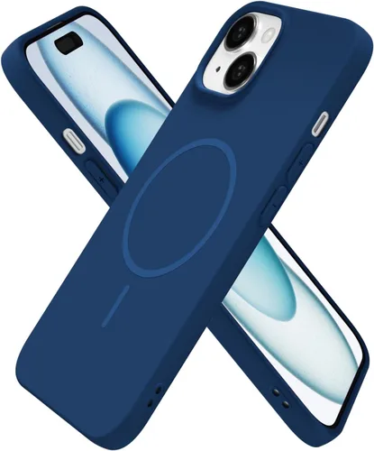 Vista 144 de Oakxco Funda de Silicona Mag Safe para iPhone 12 Pro Max, Funda Magnética Delgada y Fina Compatible con Carga Inalámbrica MagSafe, Bonita Funda